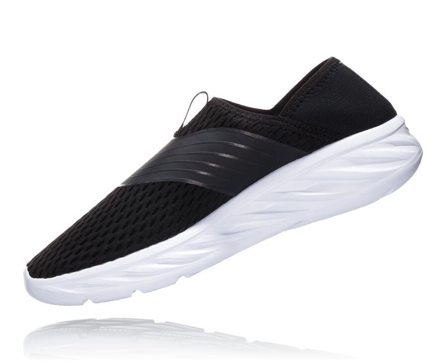 Hoka One One Sandale Damske Čierne/Biele - ORA Recovery - 34652-QWTG